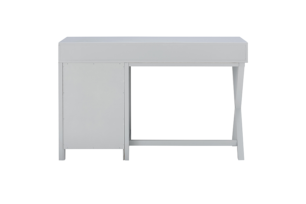 Linon Home Décor Penrose Four-Drawer Side Storage Desk Navy Paint / Silver  Hardware BSTB246 - Best Buy