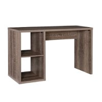 Linon Home Décor - Culver Two-Cube Desk - Gray - Front_Zoom