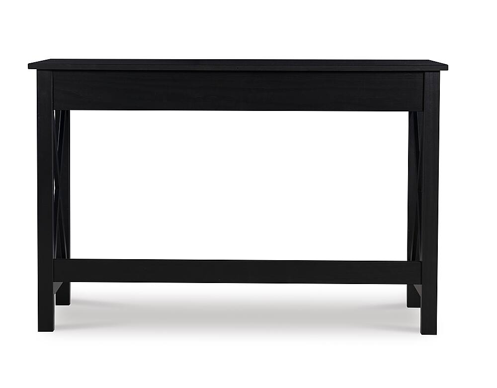 Linon Home Décor Delevan Solid Wood Laptop Desk With Drawer Black