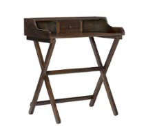 Linon Home Décor - Fauna Folding Desk - Antique Walnut - Front_Zoom