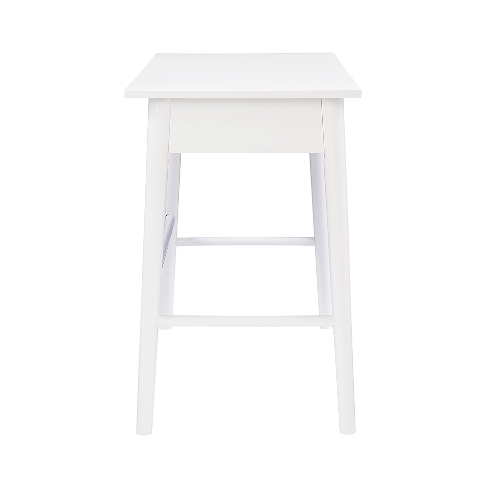 Left View: Linon Home Décor - Clayborn Desk With Drawer - White