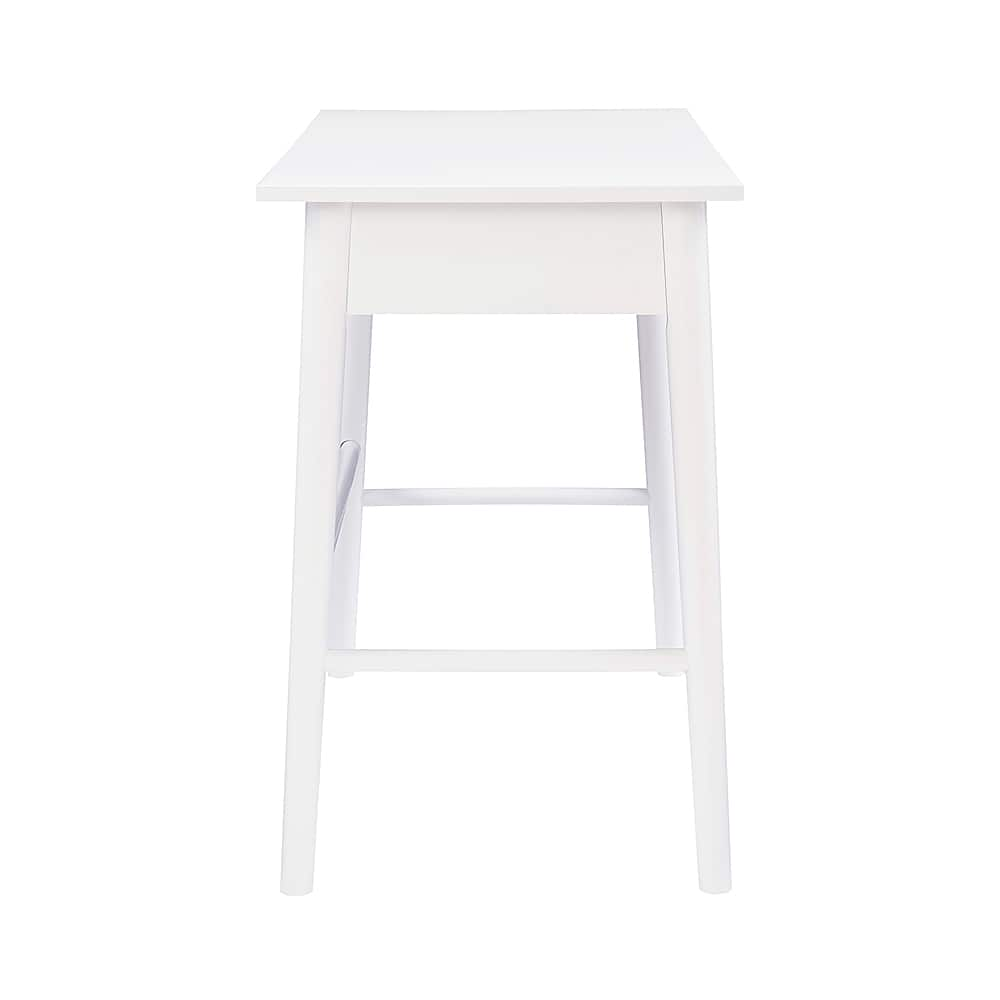 Left View: Linon Home Décor - Clayborn Desk With Drawer - White