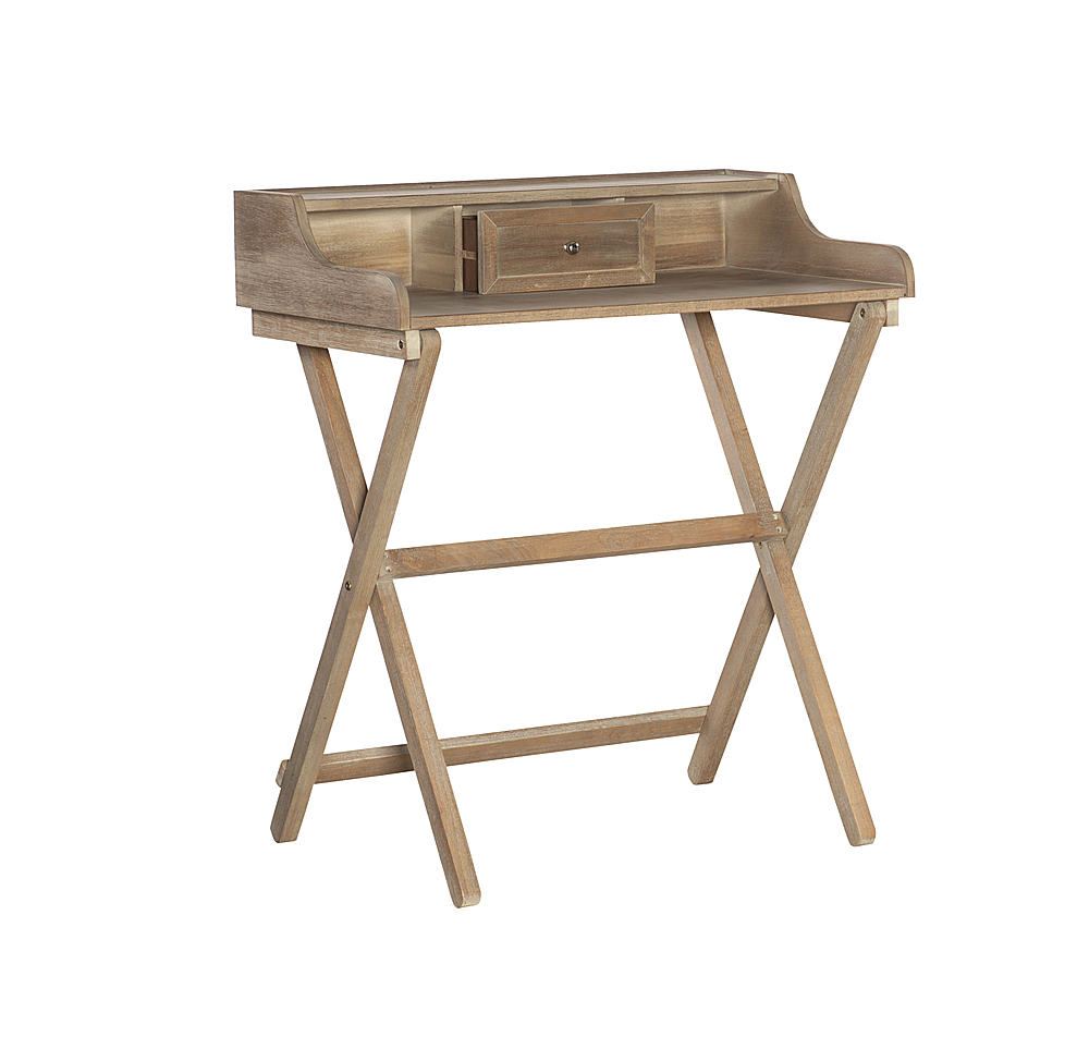 Angle View: Linon Home Décor - Fauna Folding Desk - Rustic Brown