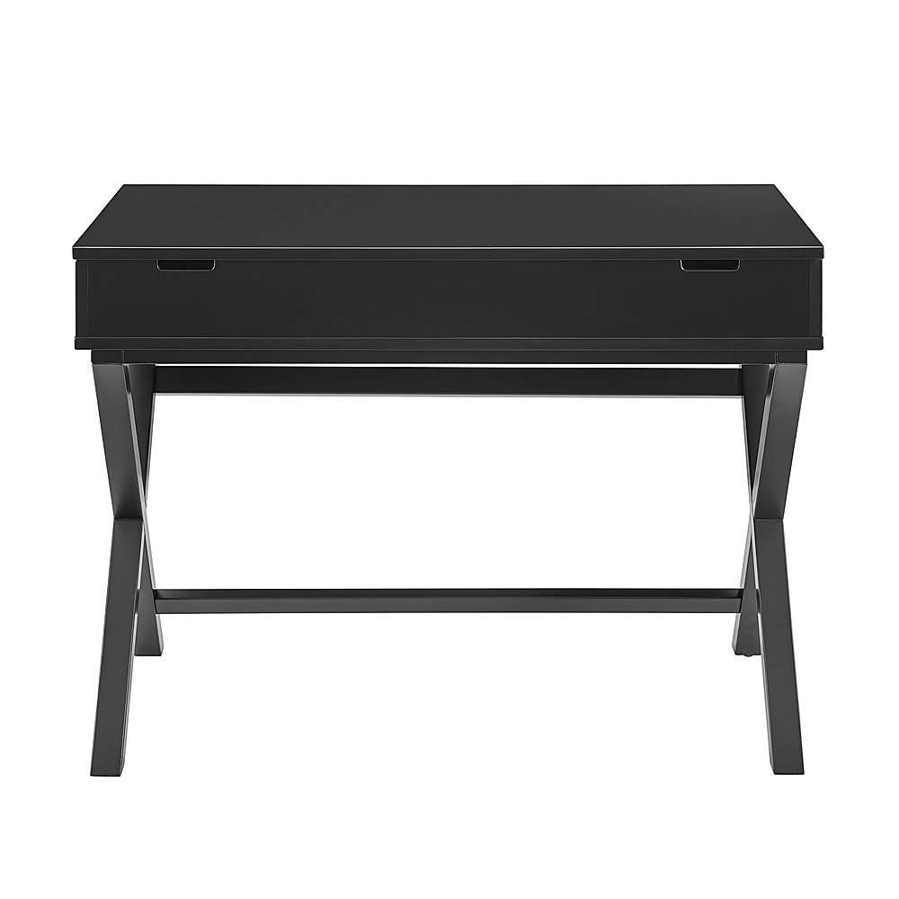 Left View: Linon Home Décor - Penrose Campaign-Style Lift-Top Desk - Black