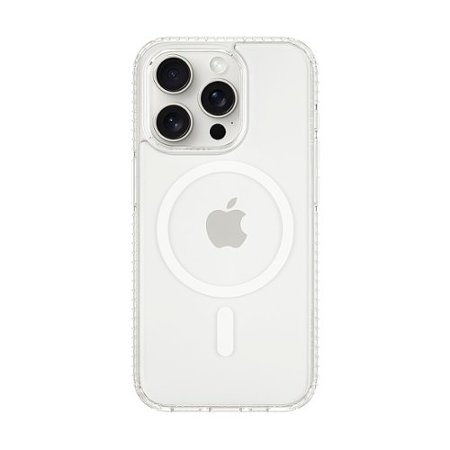 Insignia™ - Hard-Shell Case with MagSafe for iPhone 15 Pro Max - Clear