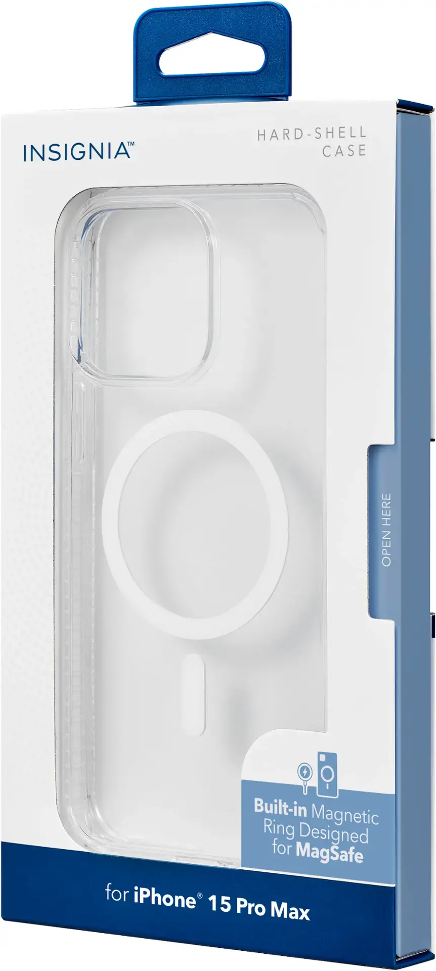 Alt View 16. Insignia™ - Hard-Shell Case with MagSafe for iPhone 15 Pro Max - Clear.