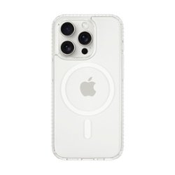 Insignia™ - Hard-Shell Case with MagSafe for iPhone 15 Pro - Clear - Front_Zoom