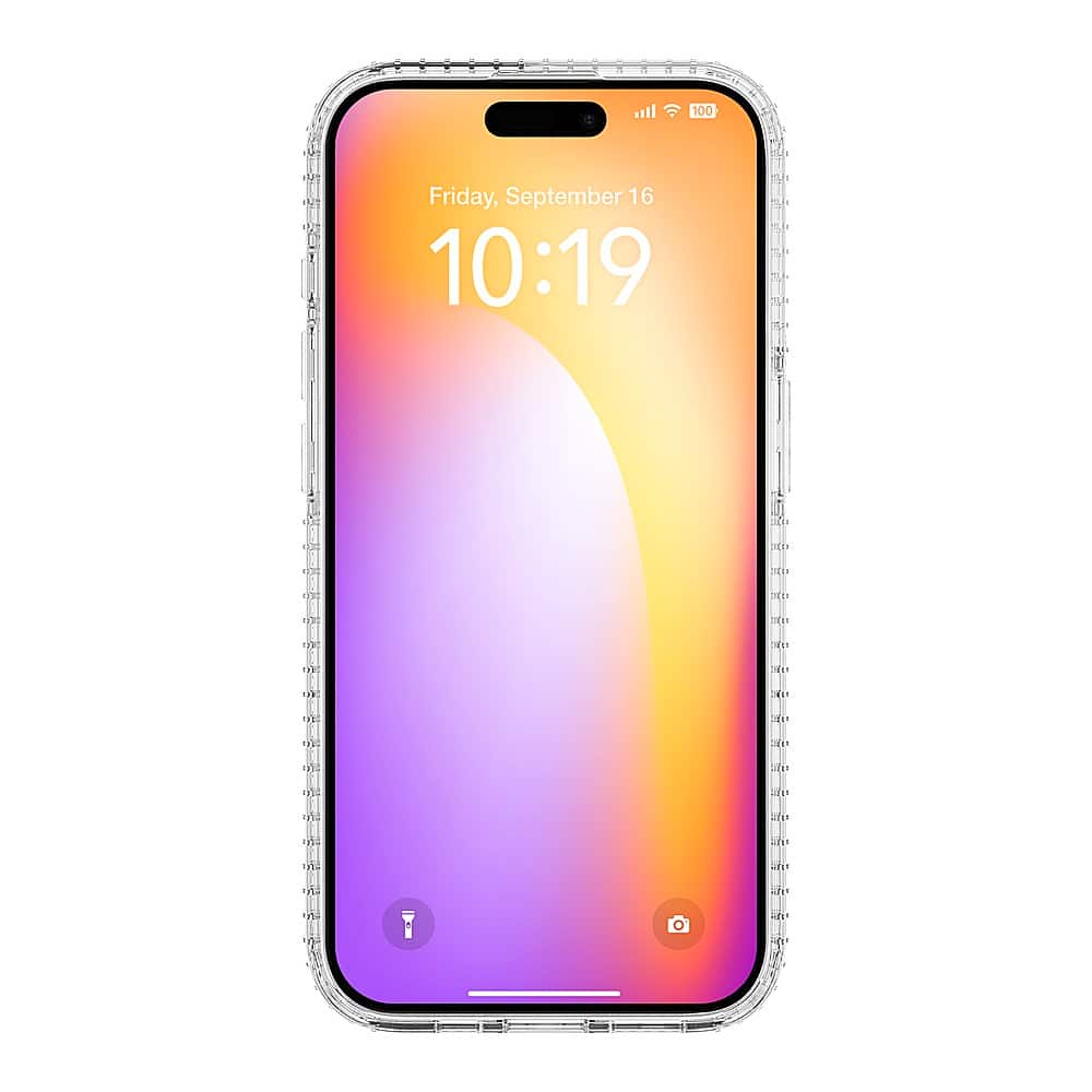 Alt View 20. Insignia™ - Hard-Shell Case with MagSafe for iPhone 15 Pro - Clear.