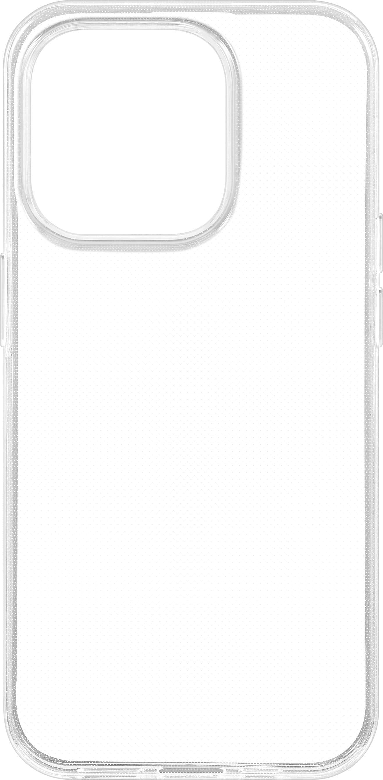 Angle. Best Buy essentials™ - Soft-Shell Case for iPhone 15 Pro - Clear.