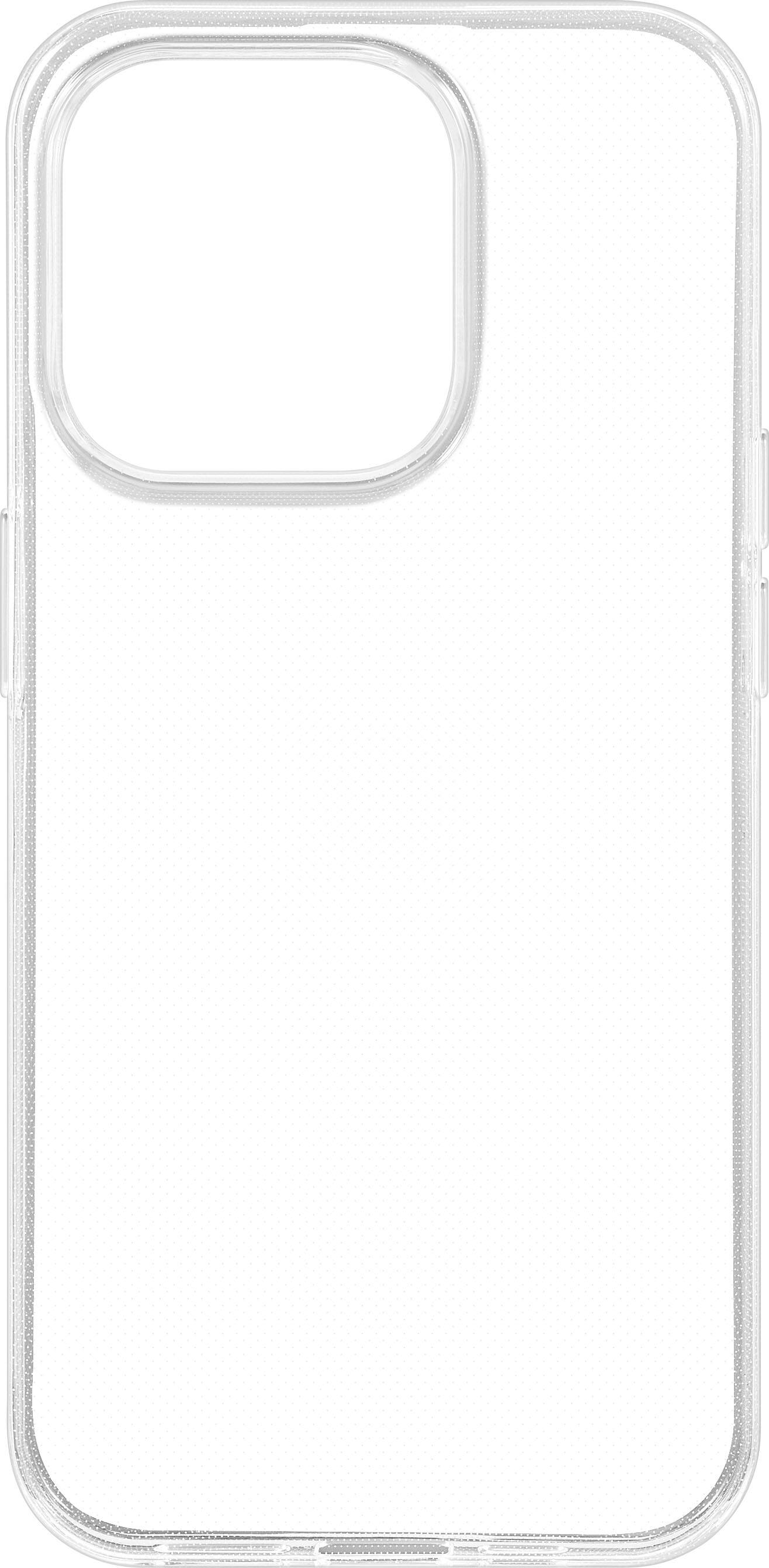 Angle. Best Buy essentials™ - Soft-Shell Case for iPhone 15 Pro - Clear.