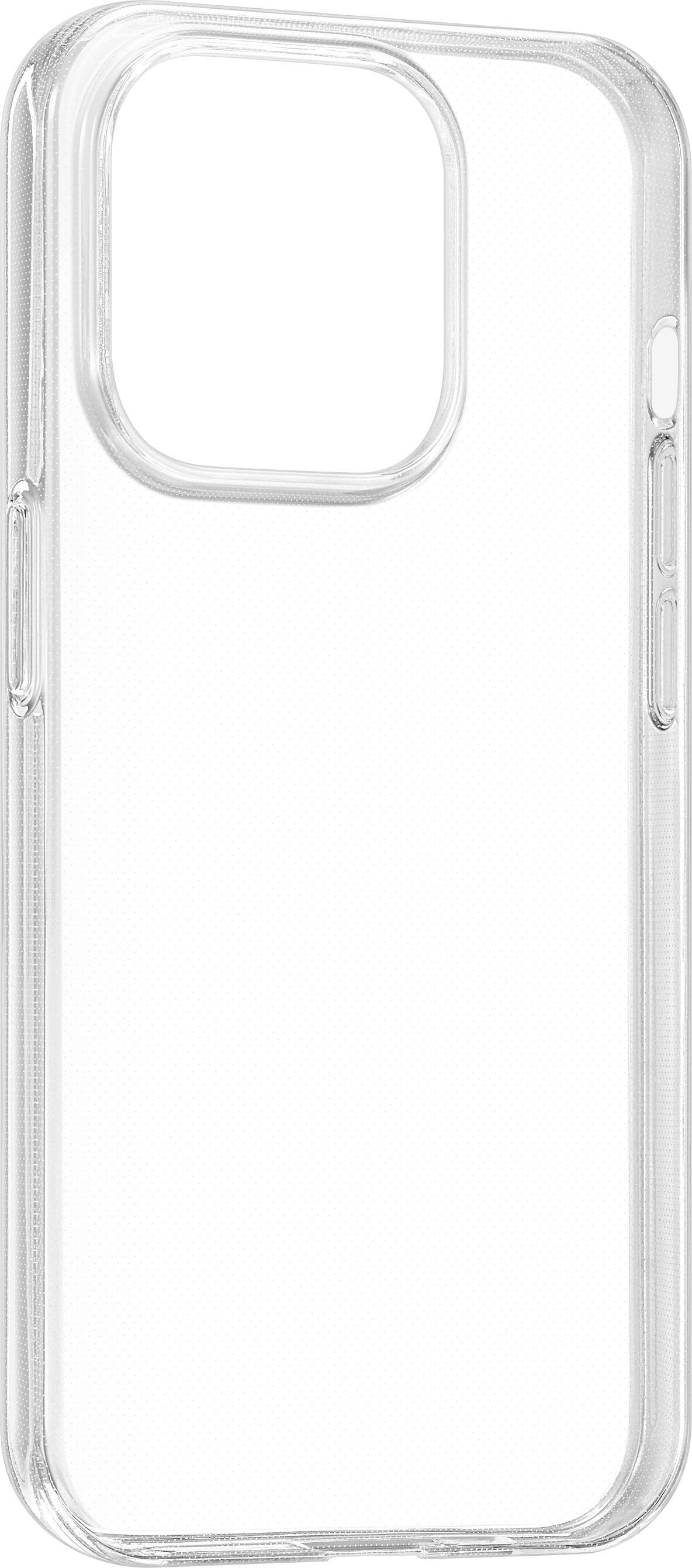 Alt View 1. Best Buy essentials™ - Soft-Shell Case for iPhone 15 Pro - Clear.