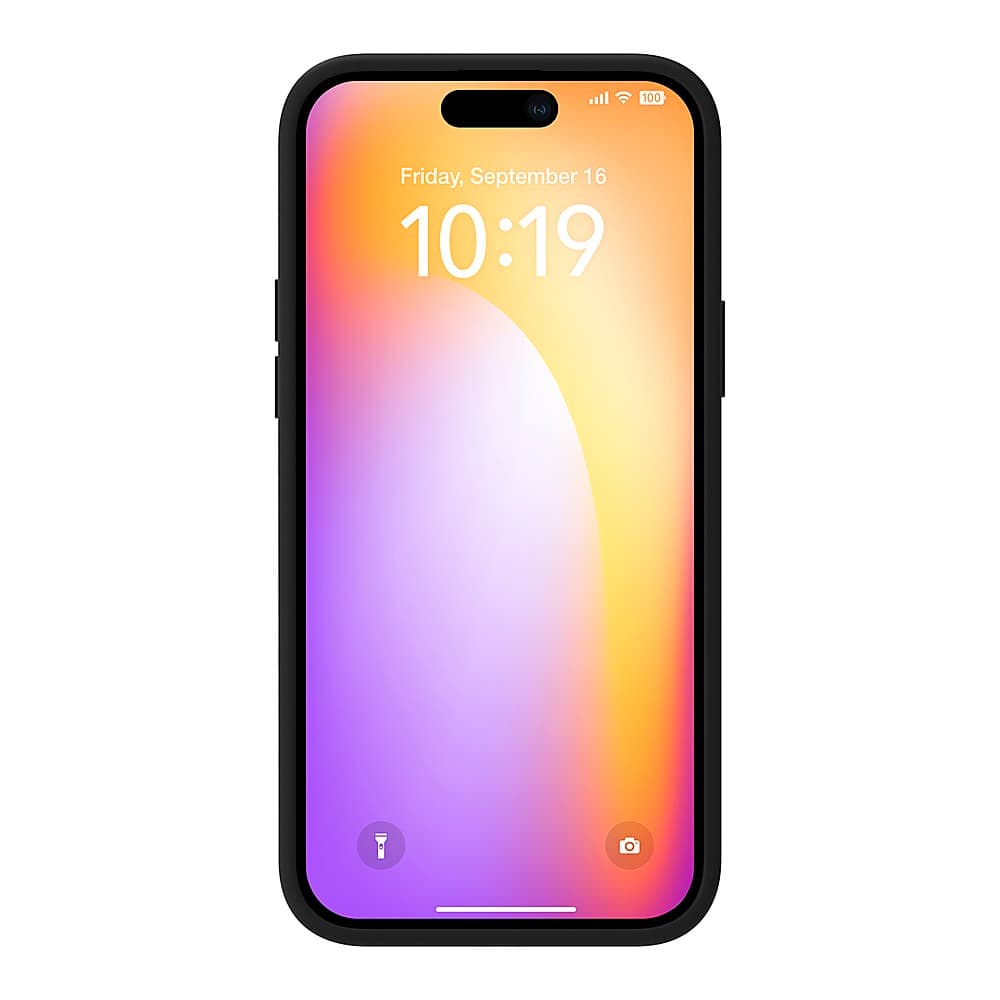 Alt View 20. Insignia™ - Silicone Case with MagSafe for iPhone 15/14/13 - Black.