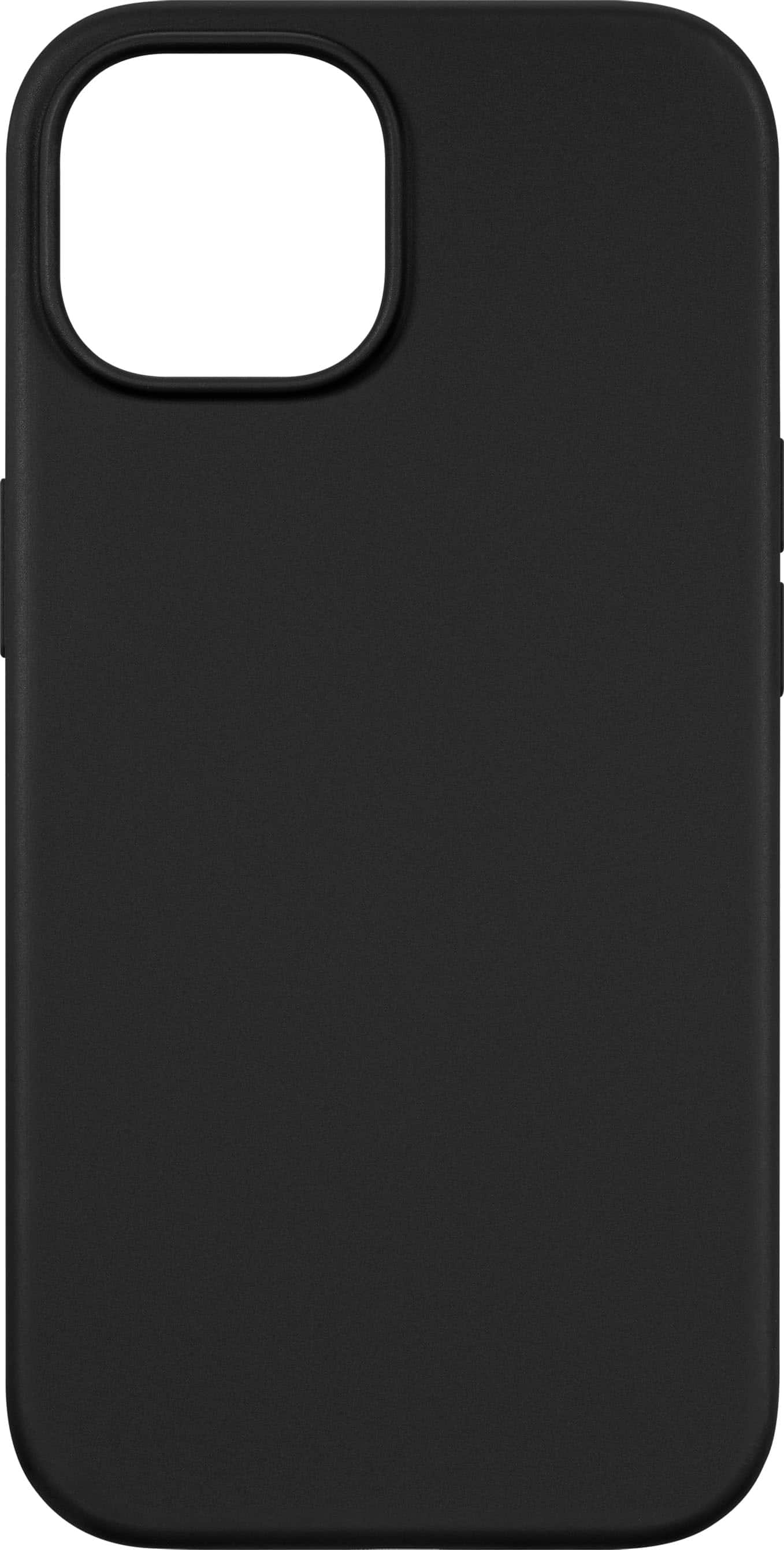 Angle. Insignia™ - Silicone Case with MagSafe for iPhone 15/14/13 - Black.