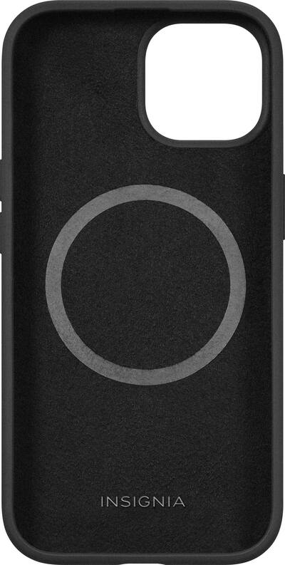 Insignia - Silicone Case with MagSafe for iPhone 17e/16e/ 15/14/13 - Black Insignia - Silicone Case with MagSafe for iPhone 17e/16e/ 15/14/13 - Black