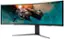 Back. LG - UltraGear 49" LED Curved Dual QHD 1-ms FreeSync Monitor with HDR (DisplayPort, HDMI, USB) - Black.