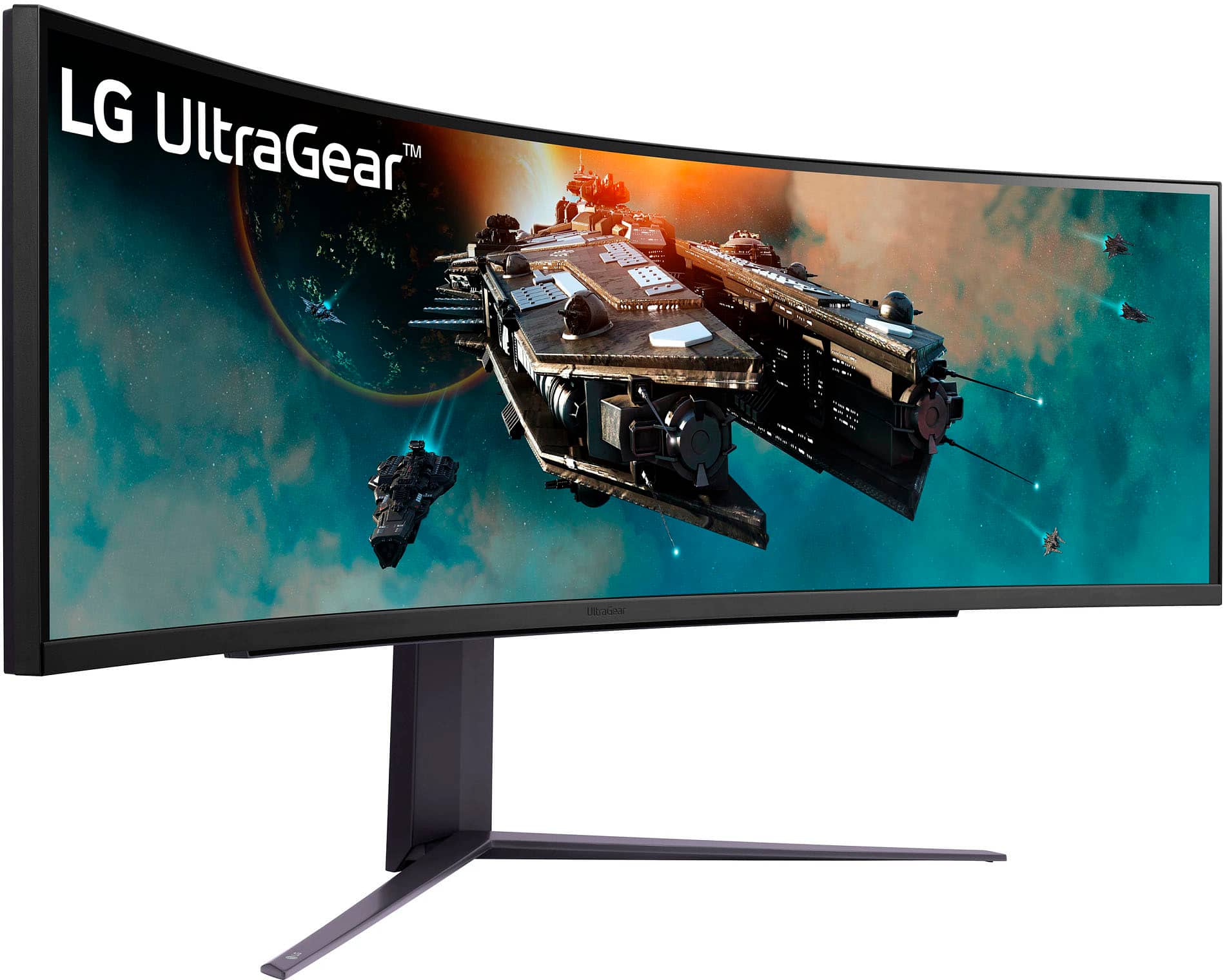 Alt View 12. LG - UltraGear 49" LED Curved Dual QHD 1-ms FreeSync Monitor with HDR (DisplayPort, HDMI, USB) - Black.