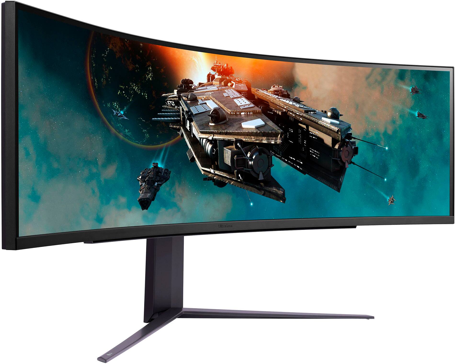 Alt View 13. LG - UltraGear 49" LED Curved Dual QHD 1-ms FreeSync Monitor with HDR (DisplayPort, HDMI, USB) - Black.