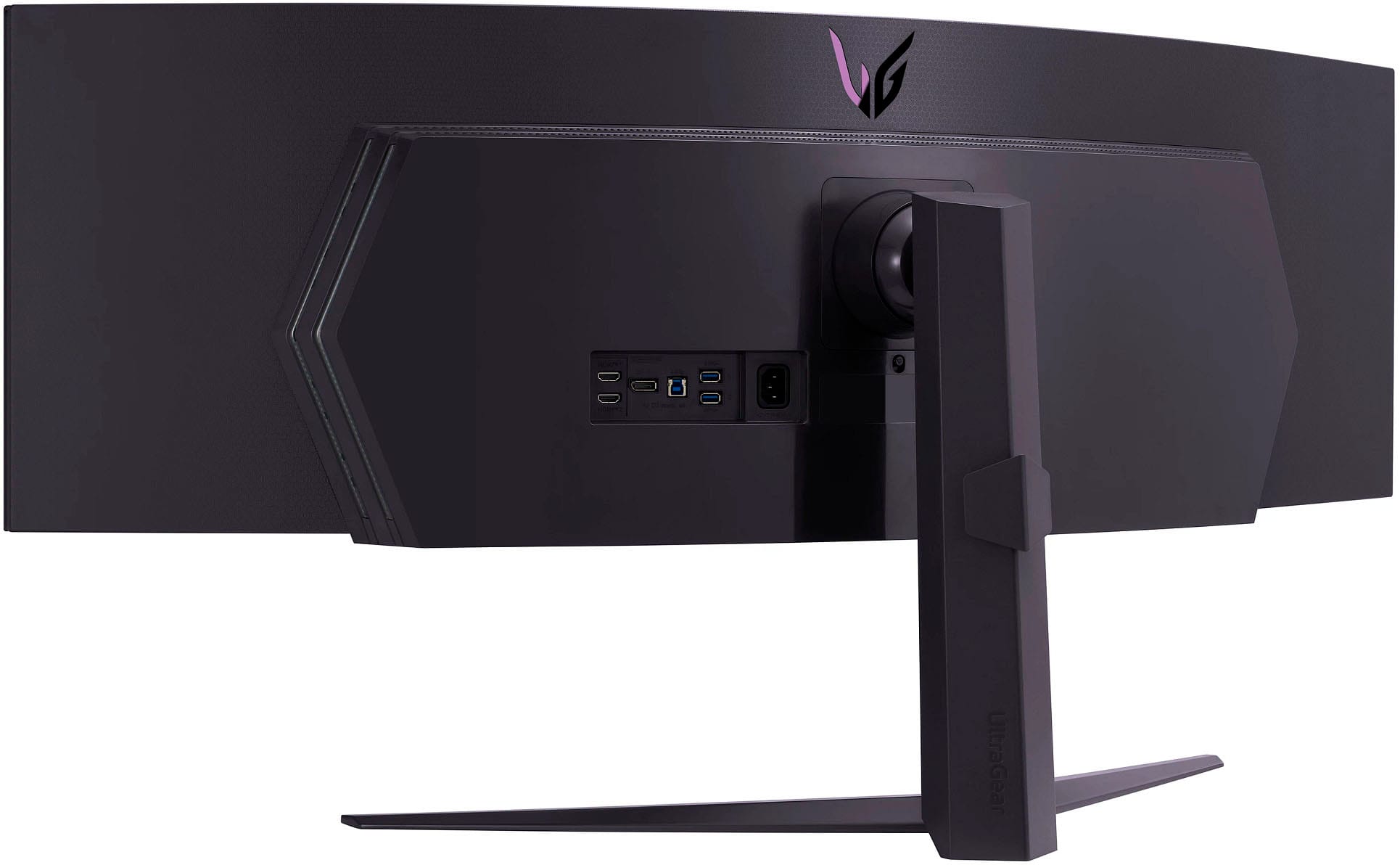 Alt View 19. LG - UltraGear 49" LED Curved Dual QHD 1-ms FreeSync Monitor with HDR (DisplayPort, HDMI, USB) - Black.