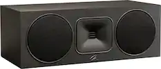 Front. MartinLogan - Motion Foundation C1 2.5-Way Center Channel Speaker with Dual 5.5” Midbass Drivers (Each) - Black.