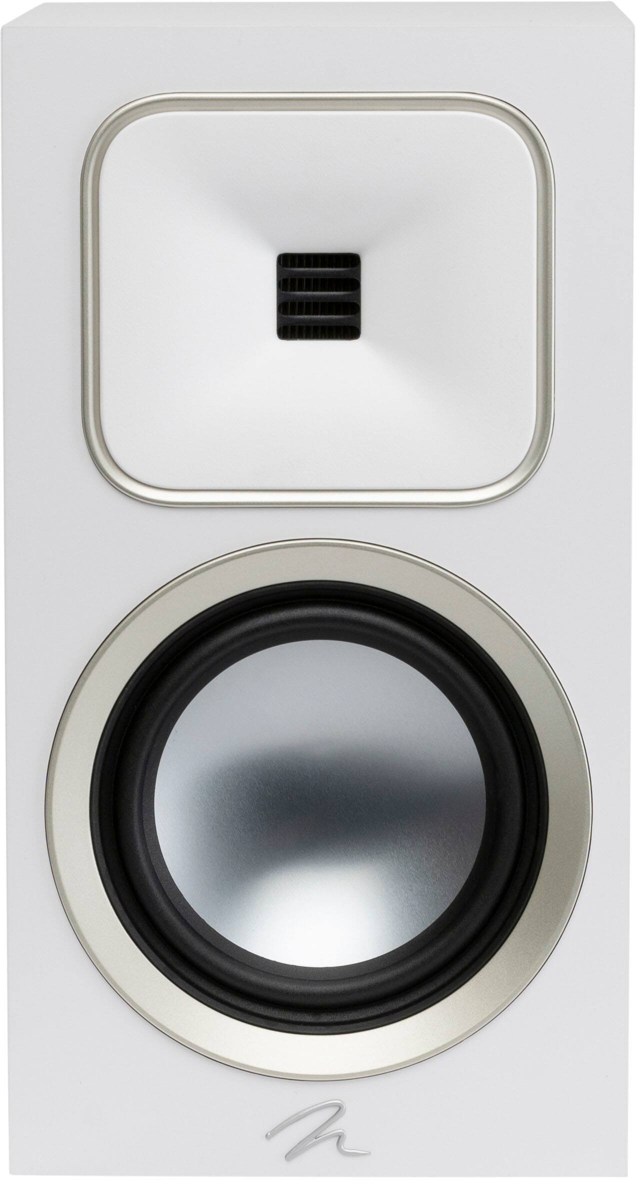 Back. MartinLogan - Motion Foundation B1 2-Way Bookshelf Speaker with 5.5” Midbass Driver (Each) - Satin White.