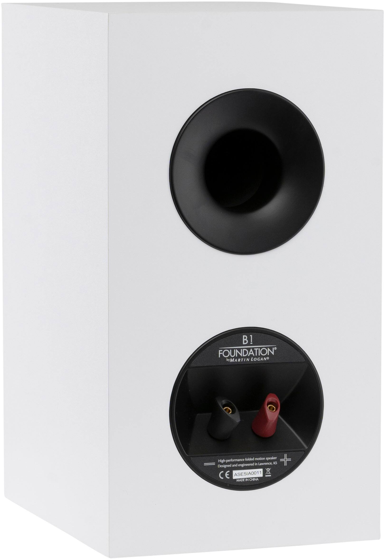 Alt View 12. MartinLogan - Motion Foundation B1 2-Way Bookshelf Speaker with 5.5” Midbass Driver (Each) - Satin White.