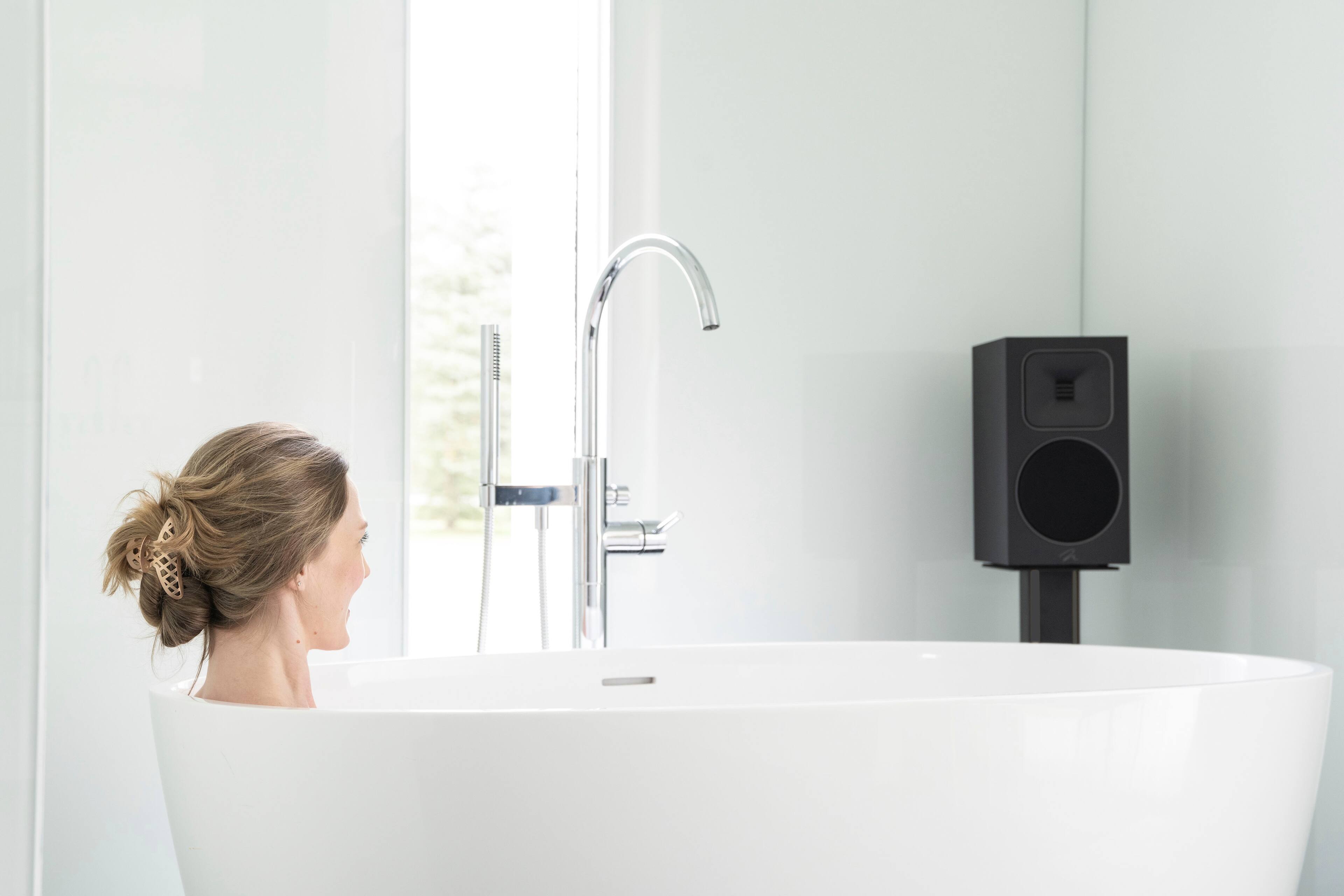 Alt View 17. MartinLogan - Motion Foundation B1 2-Way Bookshelf Speaker with 5.5” Midbass Driver (Each) - Satin White.