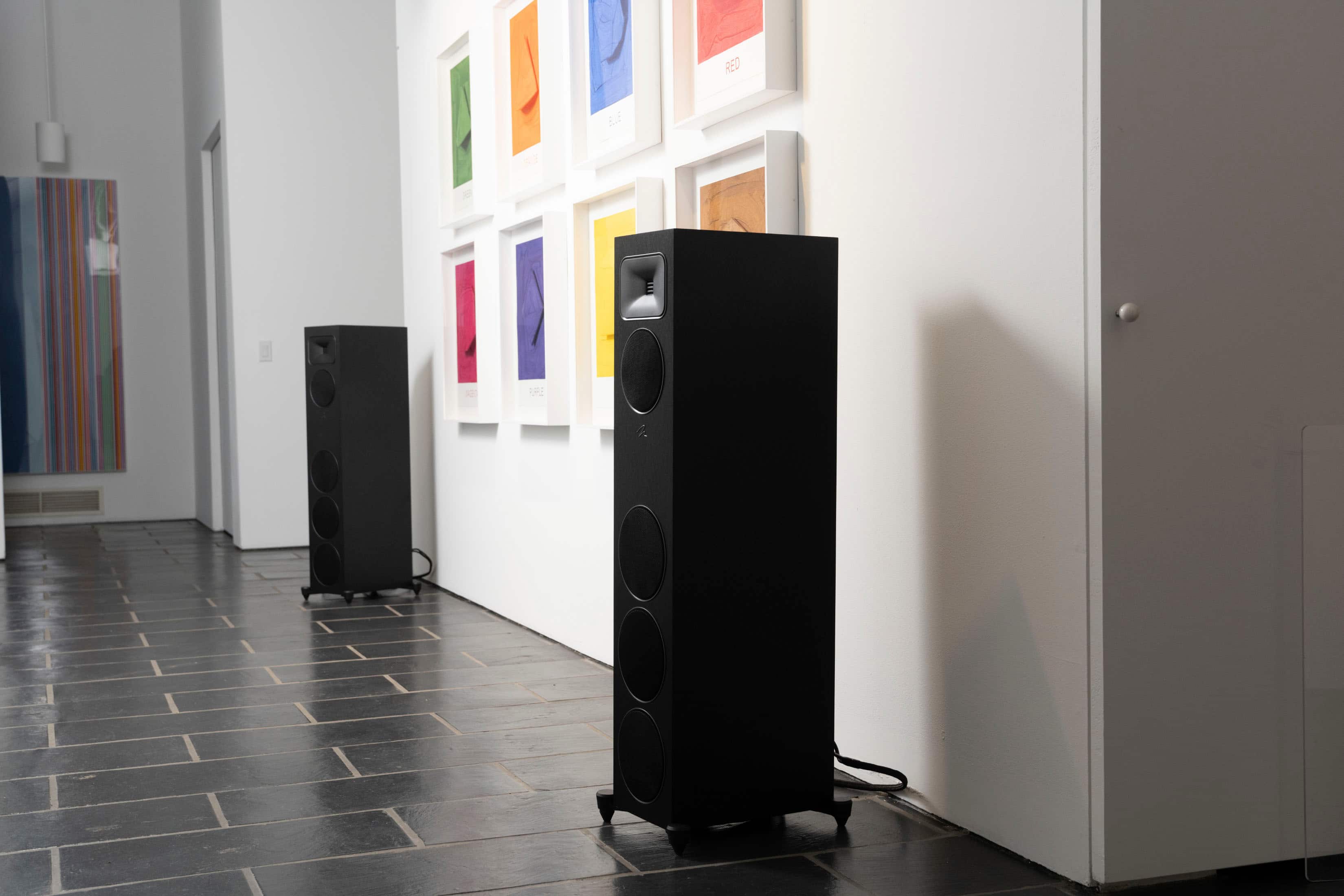 Alt View 30. MartinLogan - Motion Foundation F2 3-Way Floorstanding Speaker with 5.5” Midrange and Triple 6.5” Bass Drivers (Each) - Black.