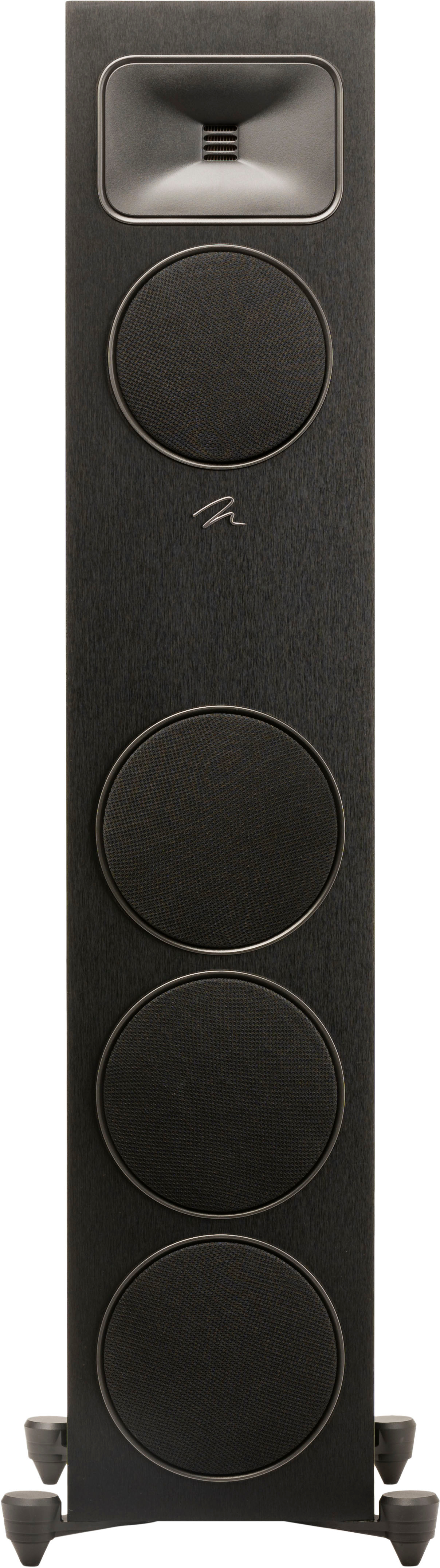 Left View: MartinLogan - Motion Foundation F2 3-Way Floorstanding Speaker with 5.5” Midrange and Triple 6.5” Bass Drivers (Each) - Black