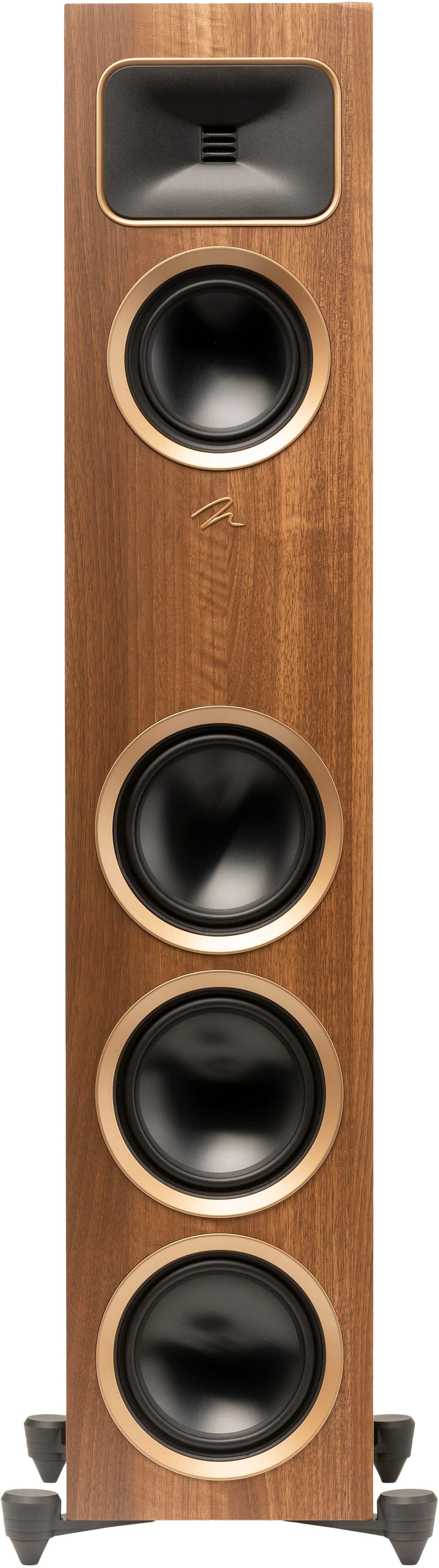 Back. MartinLogan - Motion Foundation F2 3-Way Floorstanding Speaker with 5.5” Midrange and Triple 6.5” Bass Drivers (Each) - Walnut.