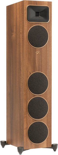 Front. MartinLogan - Motion Foundation F2 3-Way Floorstanding Speaker with 5.5” Midrange and Triple 6.5” Bass Drivers (Each) - Walnut.