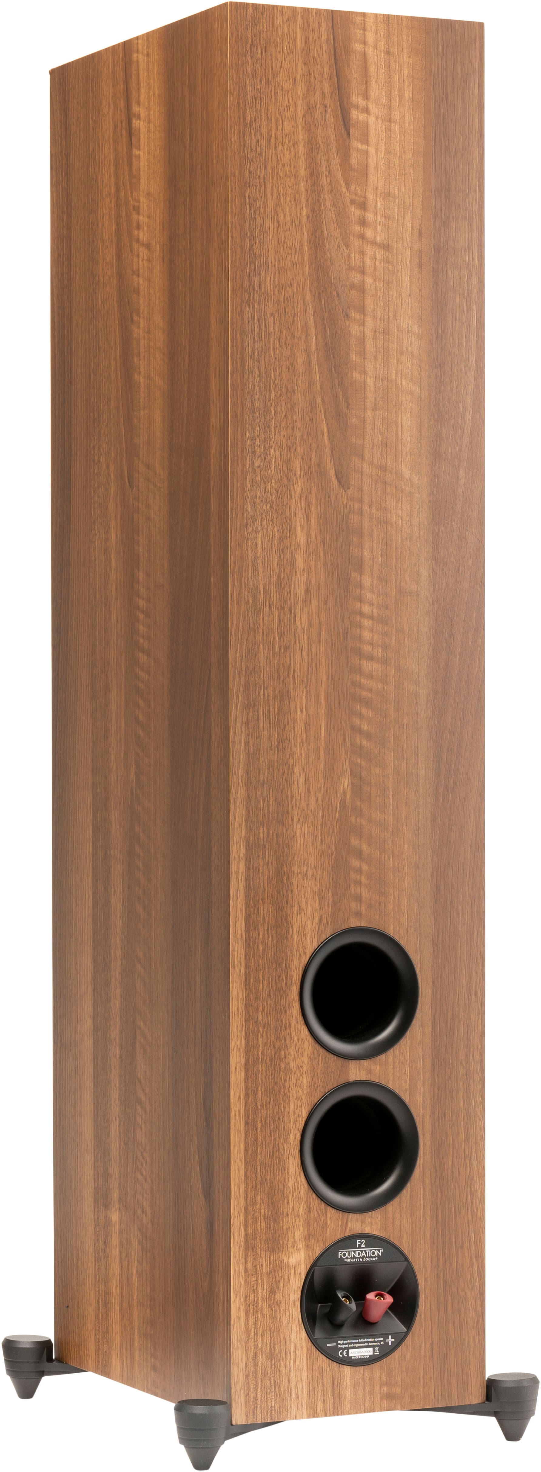 Alt View 12. MartinLogan - Motion Foundation F2 3-Way Floorstanding Speaker with 5.5” Midrange and Triple 6.5” Bass Drivers (Each) - Walnut.