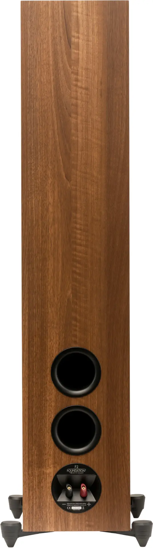 Alt View 13. MartinLogan - Motion Foundation F2 3-Way Floorstanding Speaker with 5.5” Midrange and Triple 6.5” Bass Drivers (Each) - Walnut.