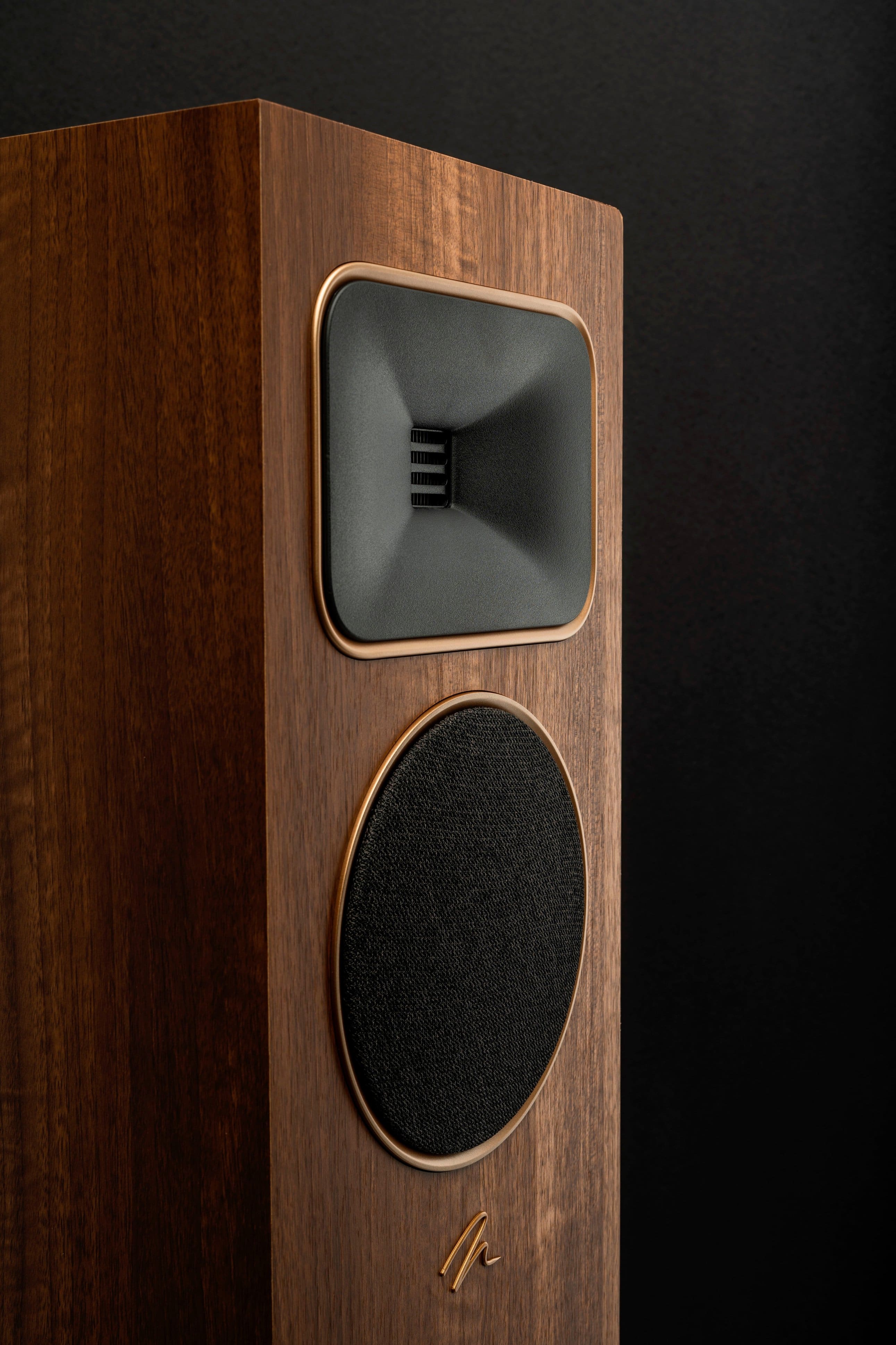 Alt View 14. MartinLogan - Motion Foundation F2 3-Way Floorstanding Speaker with 5.5” Midrange and Triple 6.5” Bass Drivers (Each) - Walnut.