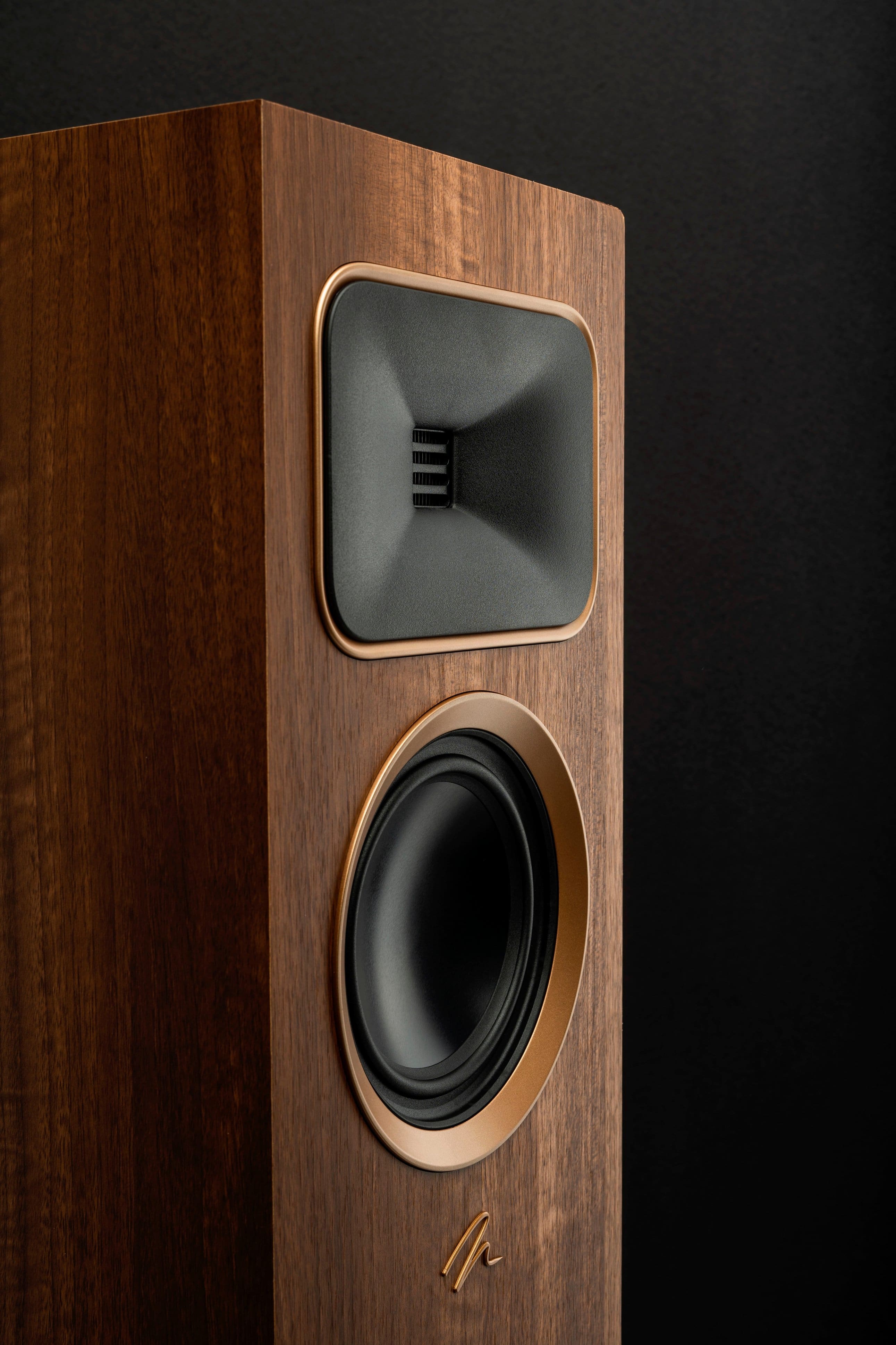 Alt View 15. MartinLogan - Motion Foundation F2 3-Way Floorstanding Speaker with 5.5” Midrange and Triple 6.5” Bass Drivers (Each) - Walnut.