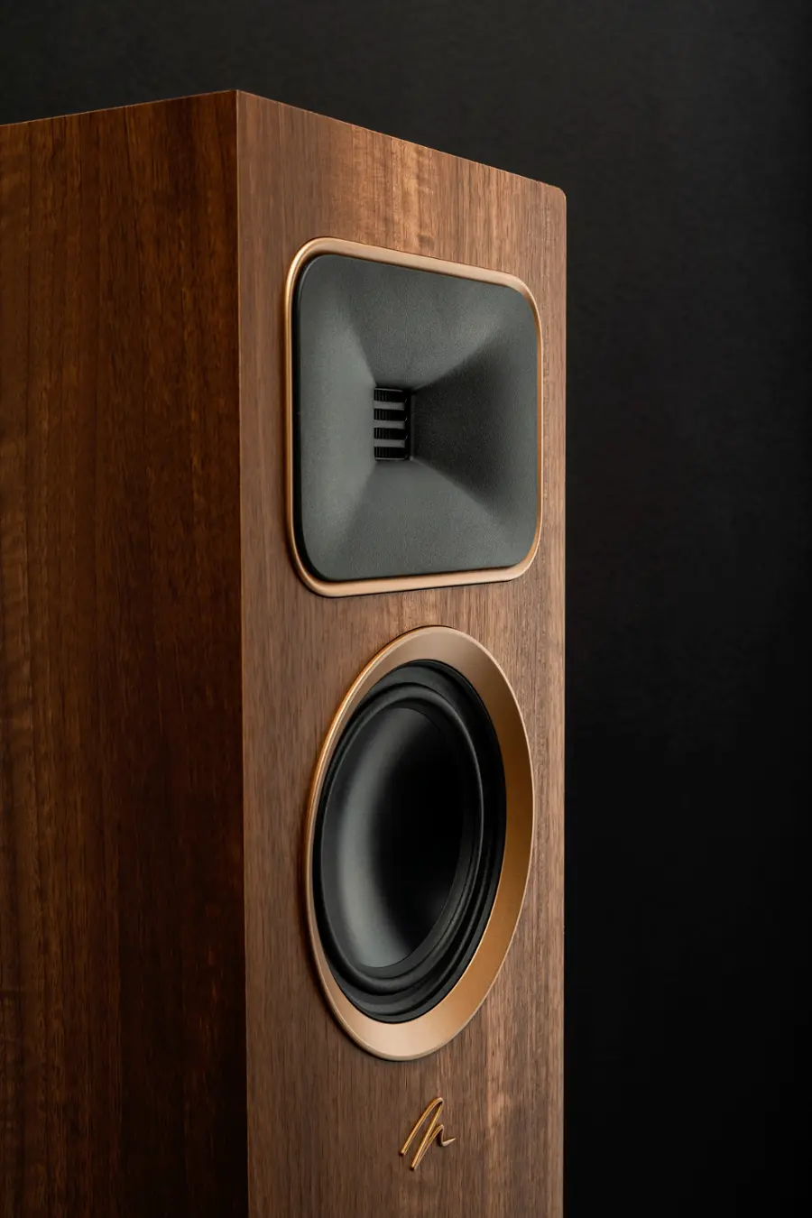 Alt View 15. MartinLogan - Motion Foundation F2 3-Way Floorstanding Speaker with 5.5” Midrange and Triple 6.5” Bass Drivers (Each) - Walnut.