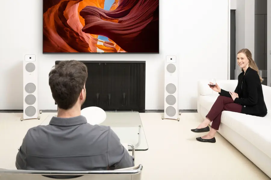 Alt View 29. MartinLogan - Motion Foundation F2 3-Way Floorstanding Speaker with 5.5” Midrange and Triple 6.5” Bass Drivers (Each) - Walnut.