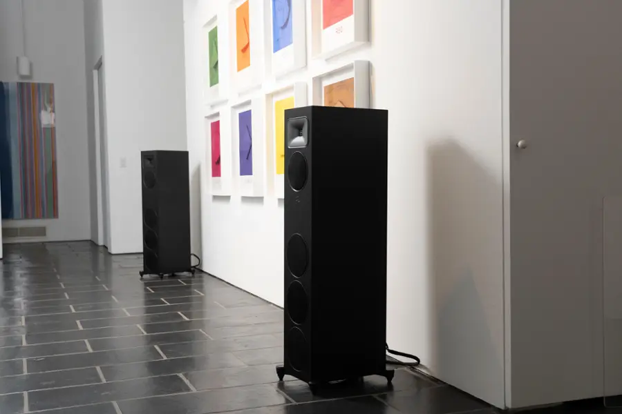 Alt View 32. MartinLogan - Motion Foundation F2 3-Way Floorstanding Speaker with 5.5” Midrange and Triple 6.5” Bass Drivers (Each) - Walnut.