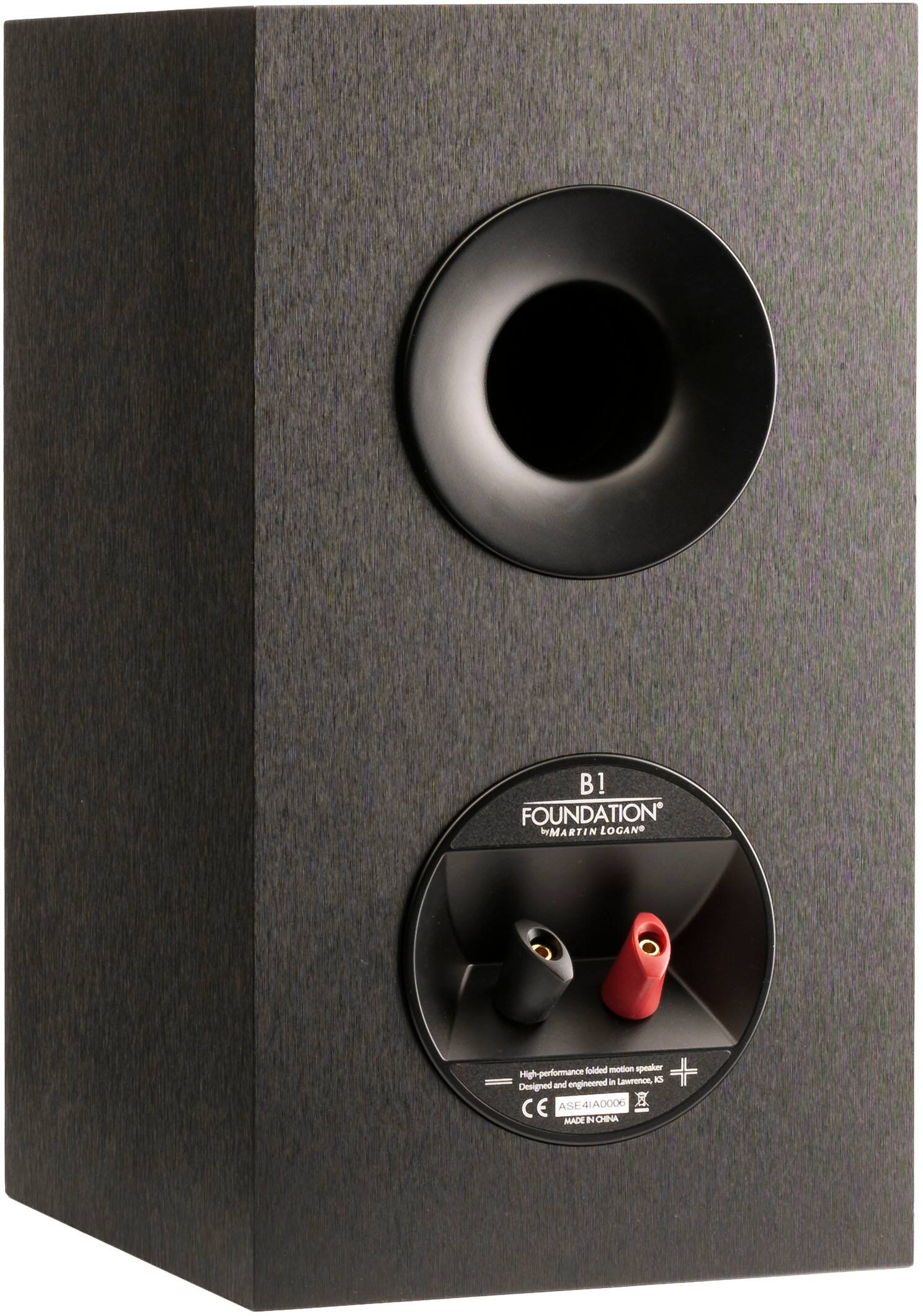 Alt View 12. MartinLogan - Motion Foundation B1 2-Way Bookshelf Speaker with 5.5” Midbass Driver (Each) - Black.