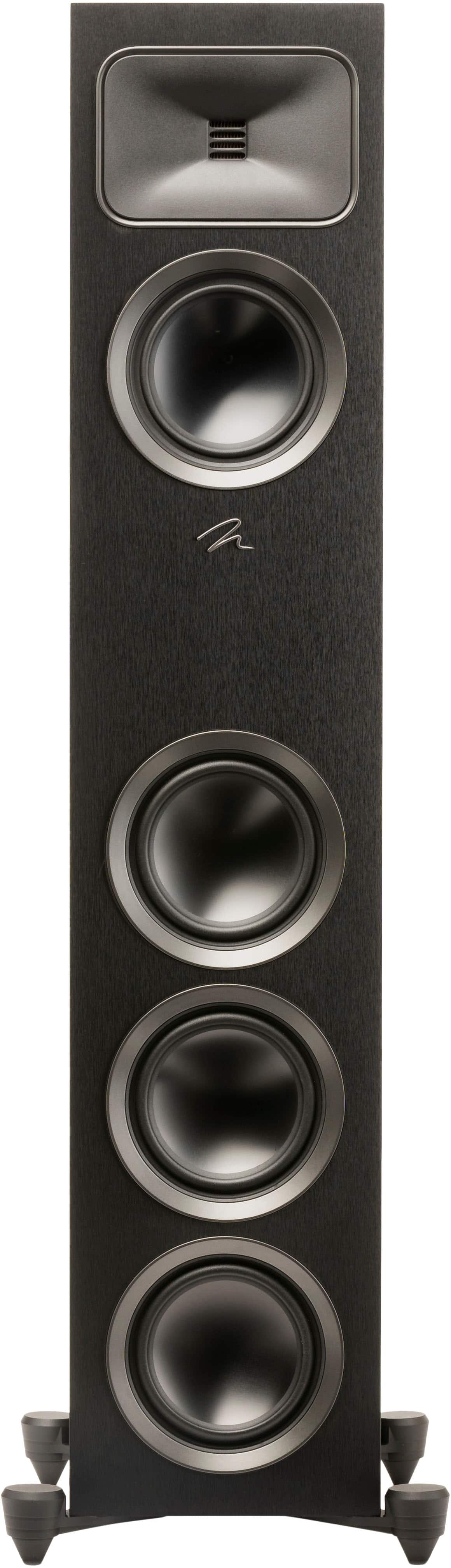 Back. MartinLogan - Motion Foundation F1 3-Way Floorstanding Speaker with 5.5” Midrange and Triple 5.5” Bass Drivers (Each) - Black.