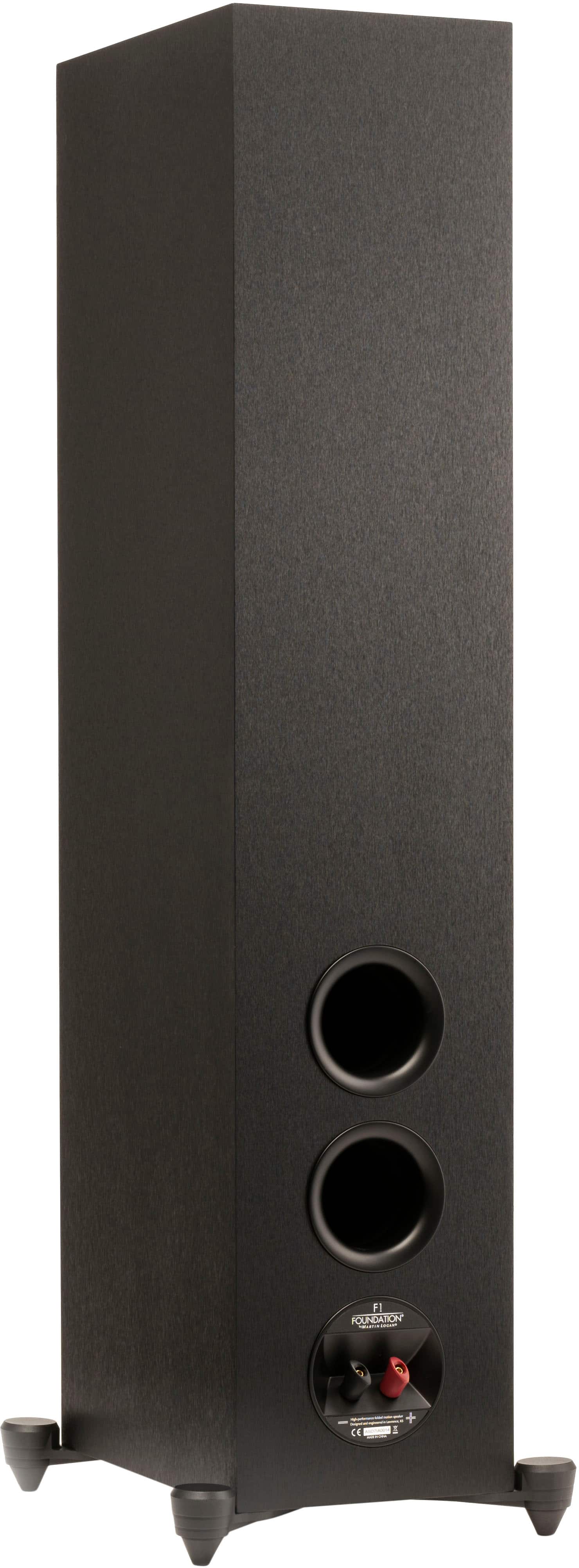 Alt View 12. MartinLogan - Motion Foundation F1 3-Way Floorstanding Speaker with 5.5” Midrange and Triple 5.5” Bass Drivers (Each) - Black.