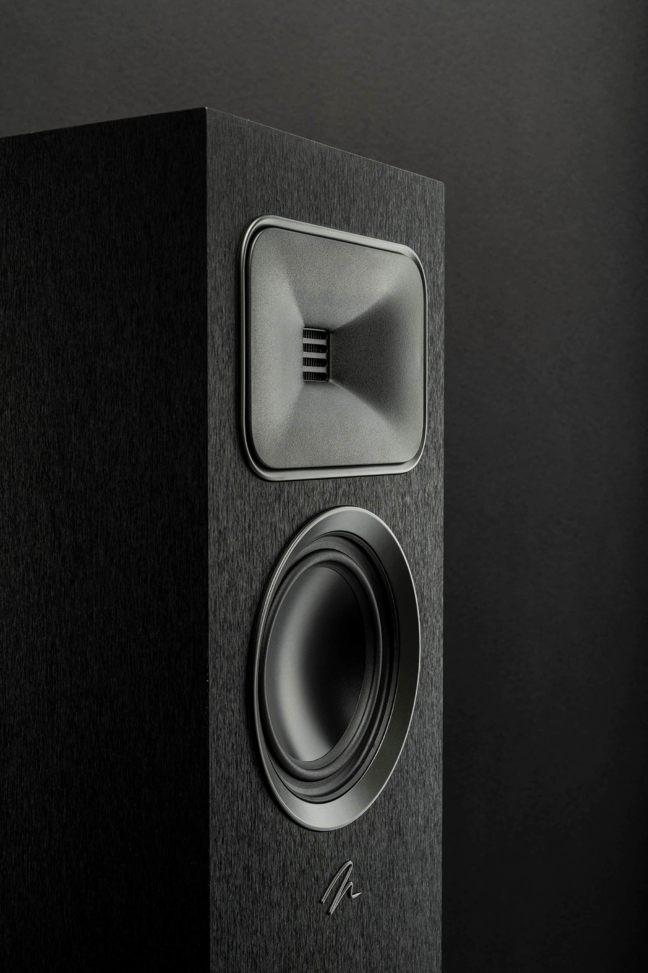 Alt View 15. MartinLogan - Motion Foundation F1 3-Way Floorstanding Speaker with 5.5” Midrange and Triple 5.5” Bass Drivers (Each) - Black.