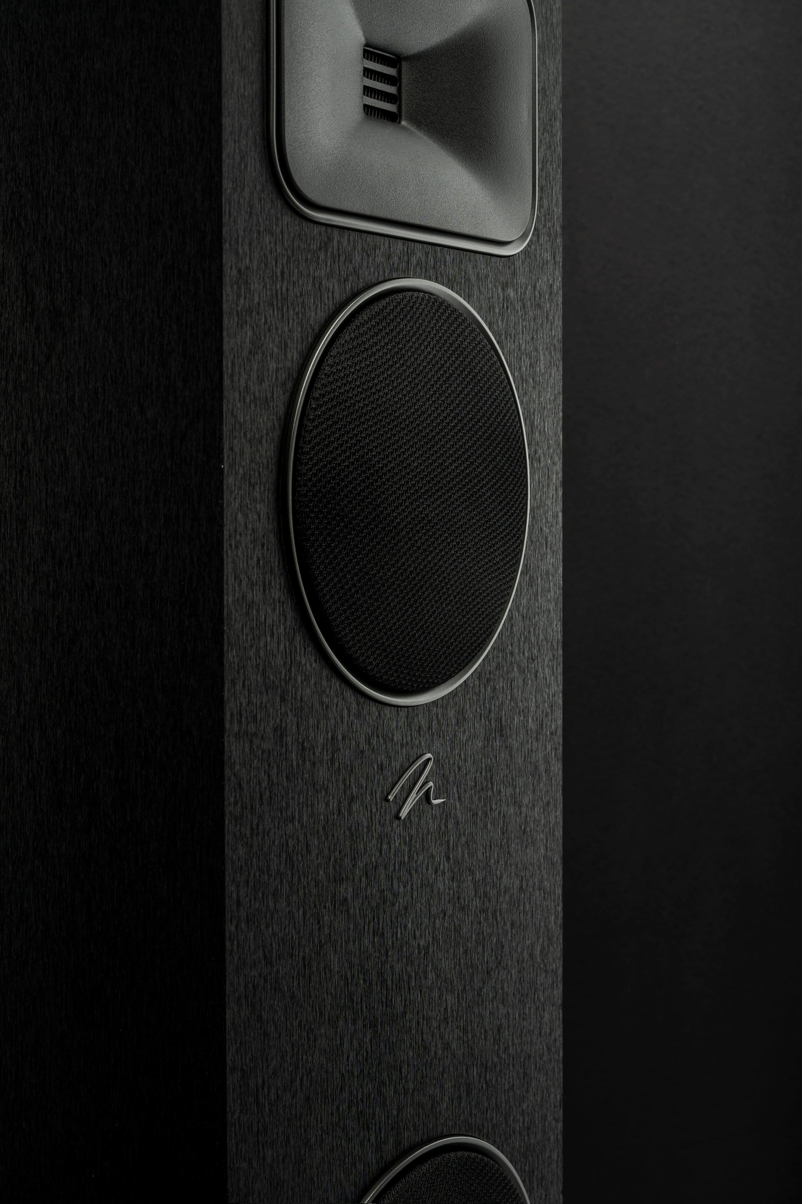 Alt View 16. MartinLogan - Motion Foundation F1 3-Way Floorstanding Speaker with 5.5” Midrange and Triple 5.5” Bass Drivers (Each) - Black.