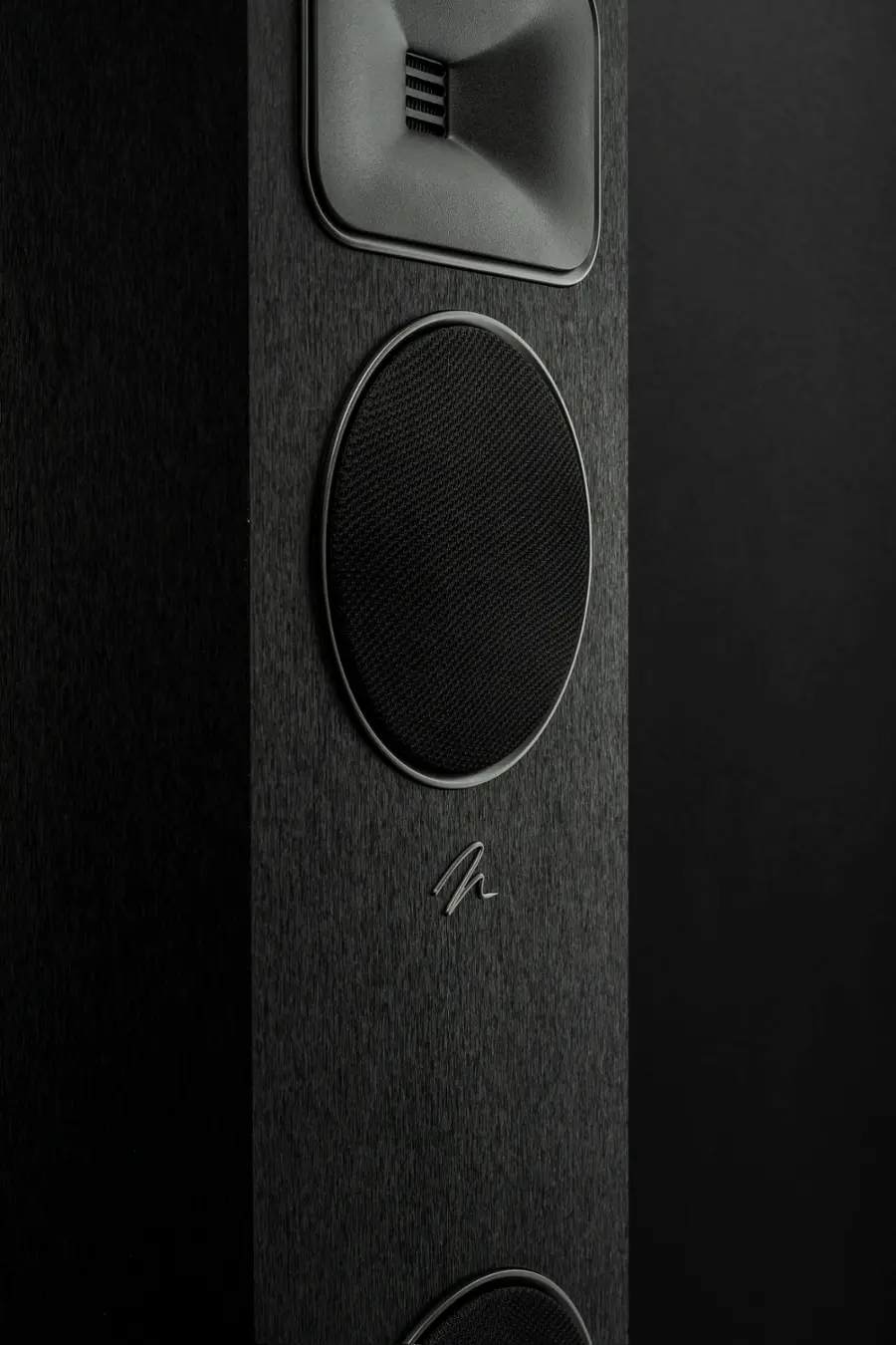 Alt View 16. MartinLogan - Motion Foundation F1 3-Way Floorstanding Speaker with 5.5” Midrange and Triple 5.5” Bass Drivers (Each) - Black.