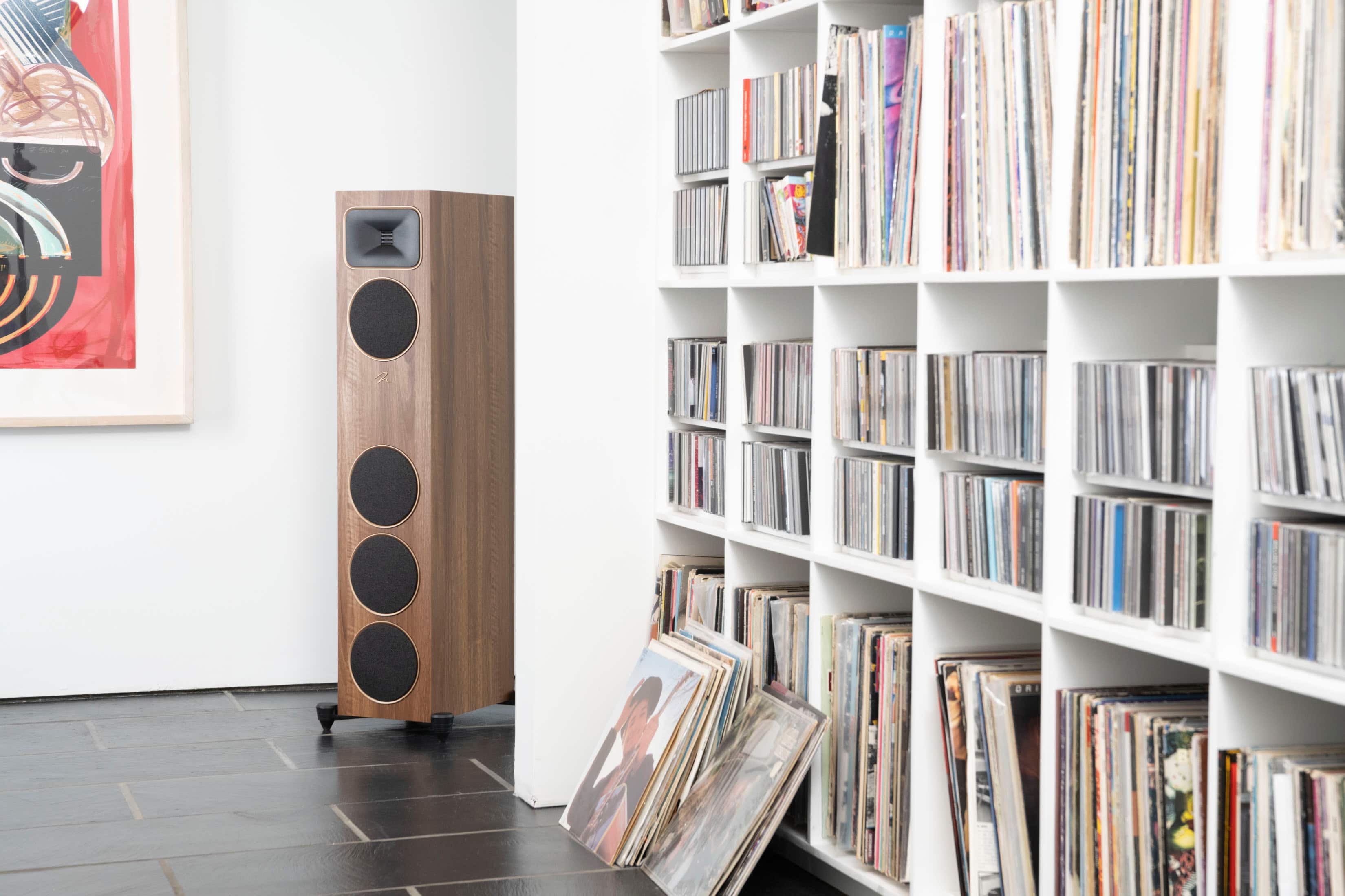 Alt View 28. MartinLogan - Motion Foundation F1 3-Way Floorstanding Speaker with 5.5” Midrange and Triple 5.5” Bass Drivers (Each) - Black.