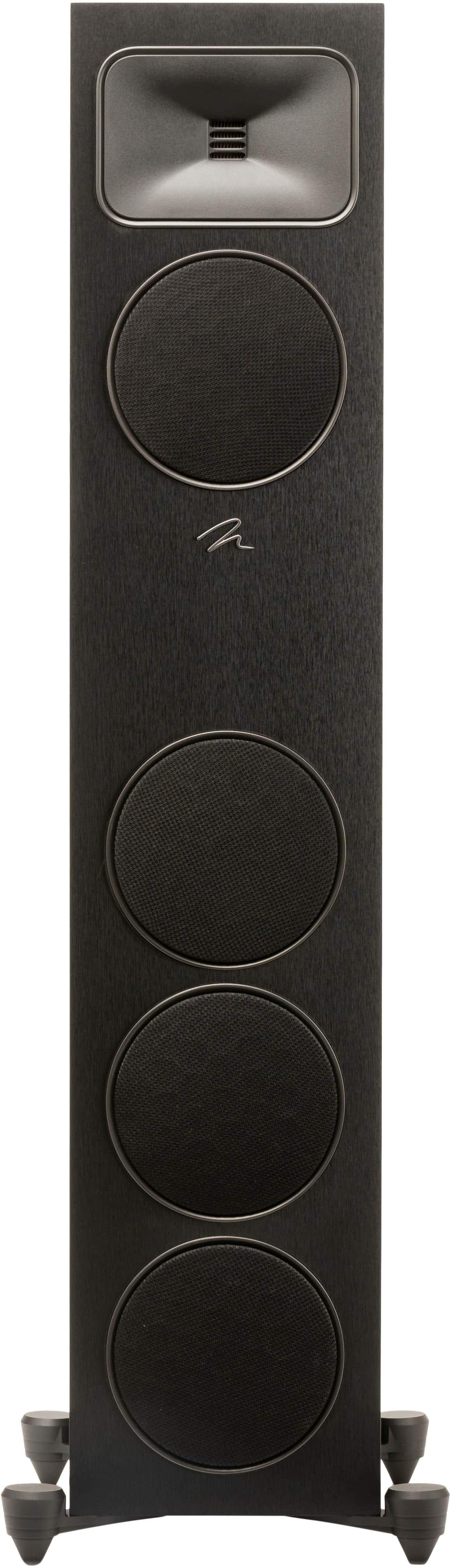 Left. MartinLogan - Motion Foundation F1 3-Way Floorstanding Speaker with 5.5” Midrange and Triple 5.5” Bass Drivers (Each) - Black.