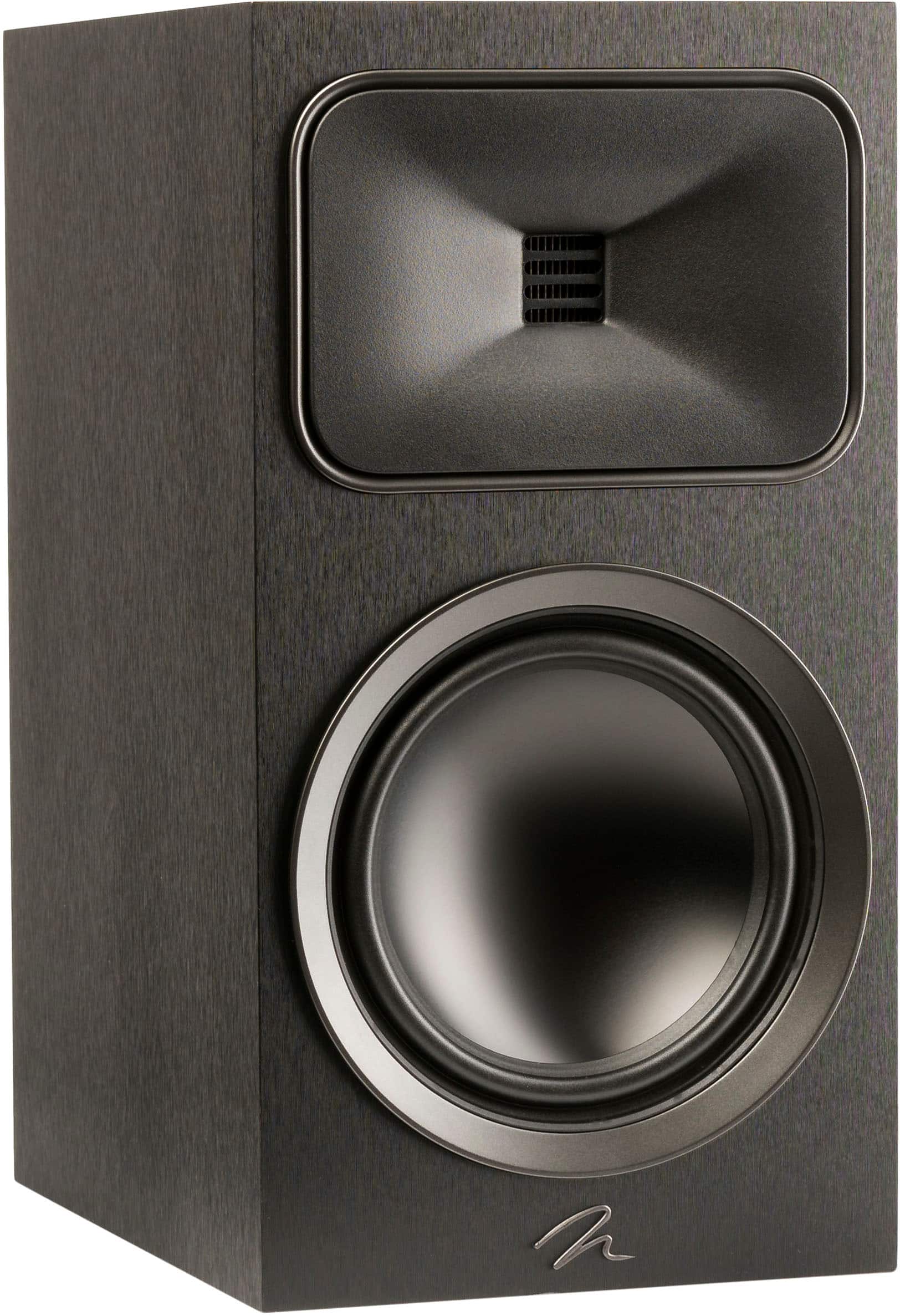 Angle. MartinLogan - Motion Foundation B2 2-Way Bookshelf Speaker with 6.5” Midbass Driver (Each) - Black.