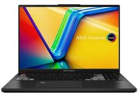ASUS - Vivobook Pro 16" 120Hz OLED Laptop - Intel 13 Gen Core i9 with 16GB Memory - NVIDIA GeForce RTX 4070 GPU - 1TB SSD - Gray - Front_Zoom