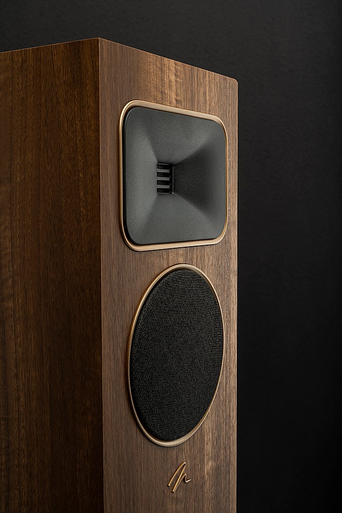 Alt View 14. MartinLogan - Motion Foundation F1 3-Way Floorstanding Speaker with 5.5” Midrange and Triple 5.5” Bass Drivers (Each) - Walnut.