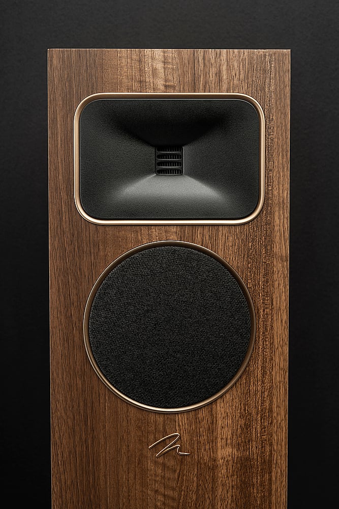 Alt View 16. MartinLogan - Motion Foundation F1 3-Way Floorstanding Speaker with 5.5” Midrange and Triple 5.5” Bass Drivers (Each) - Walnut.
