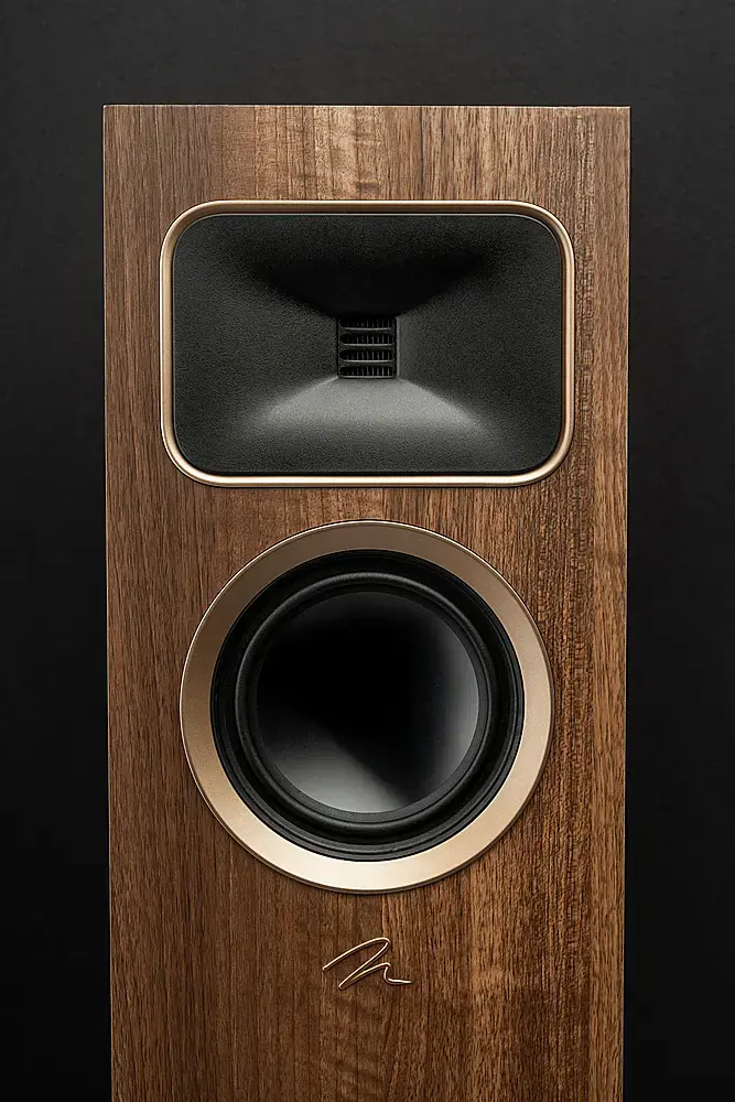 Alt View 17. MartinLogan - Motion Foundation F1 3-Way Floorstanding Speaker with 5.5” Midrange and Triple 5.5” Bass Drivers (Each) - Walnut.